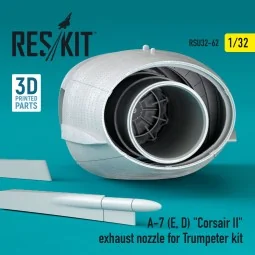 A-7 (E, D) Corsair II exhaust nozzle for Trumpeter kit, 1/32 - ResK...