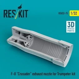 F-8 Crusader exhaust nozzle for Trumpeter kit (3D Printed), 1/32 - ...