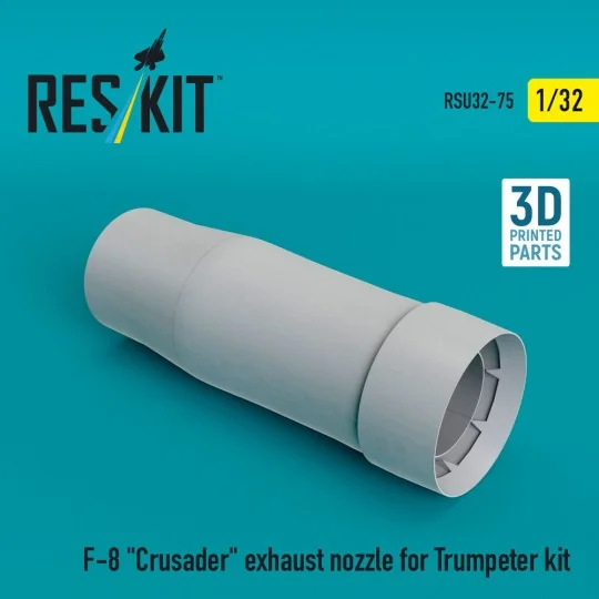 F-8 Crusader exhaust nozzle for Trumpeter kit (3D Printed), 1/32 - ...