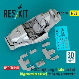 F-35A Lightning II Late cockpit (Hyperdetailed edition) for Italeri...
