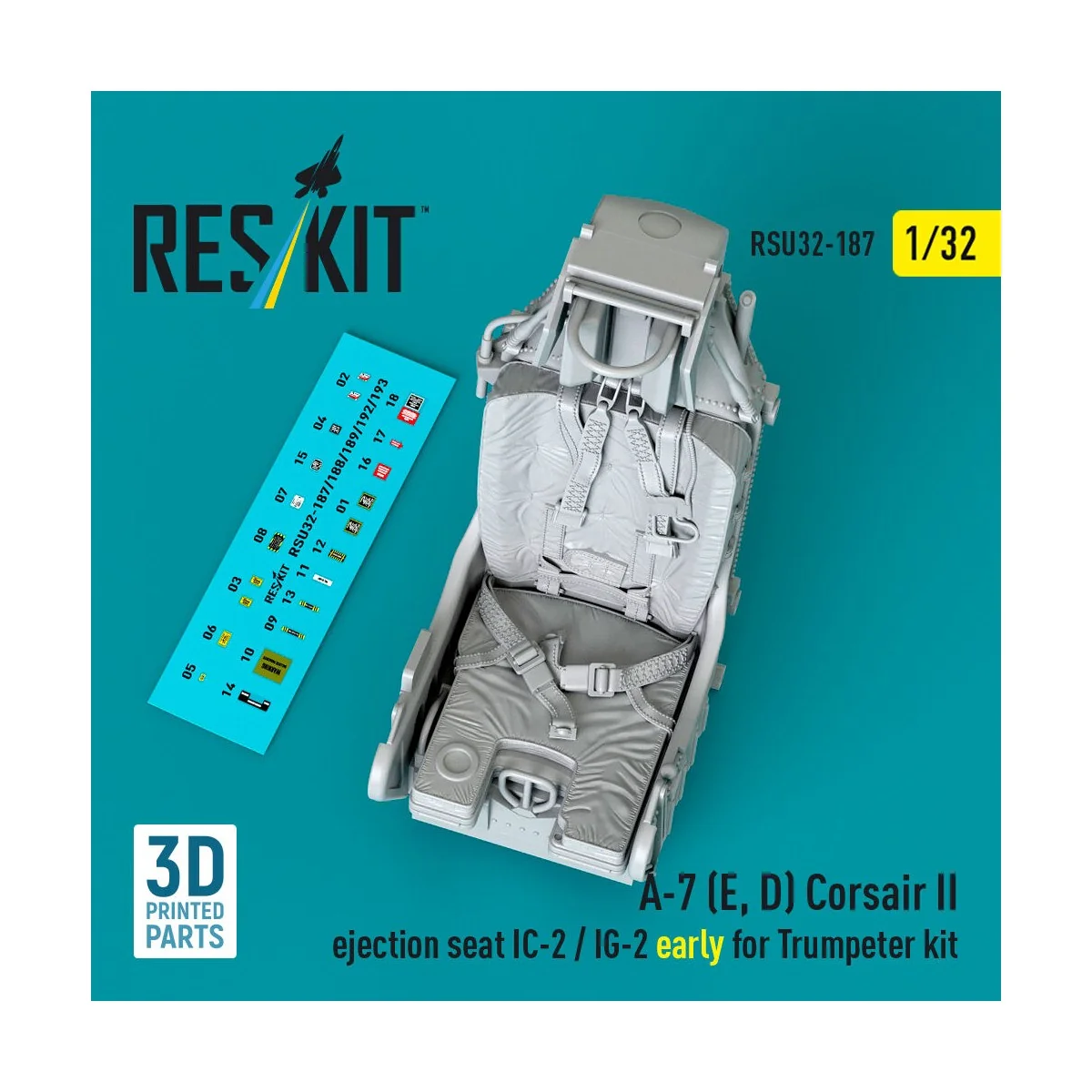 A-7 (E, D) Corsair II ejection seat IC-2 / IG-2 early for Trumpeter...