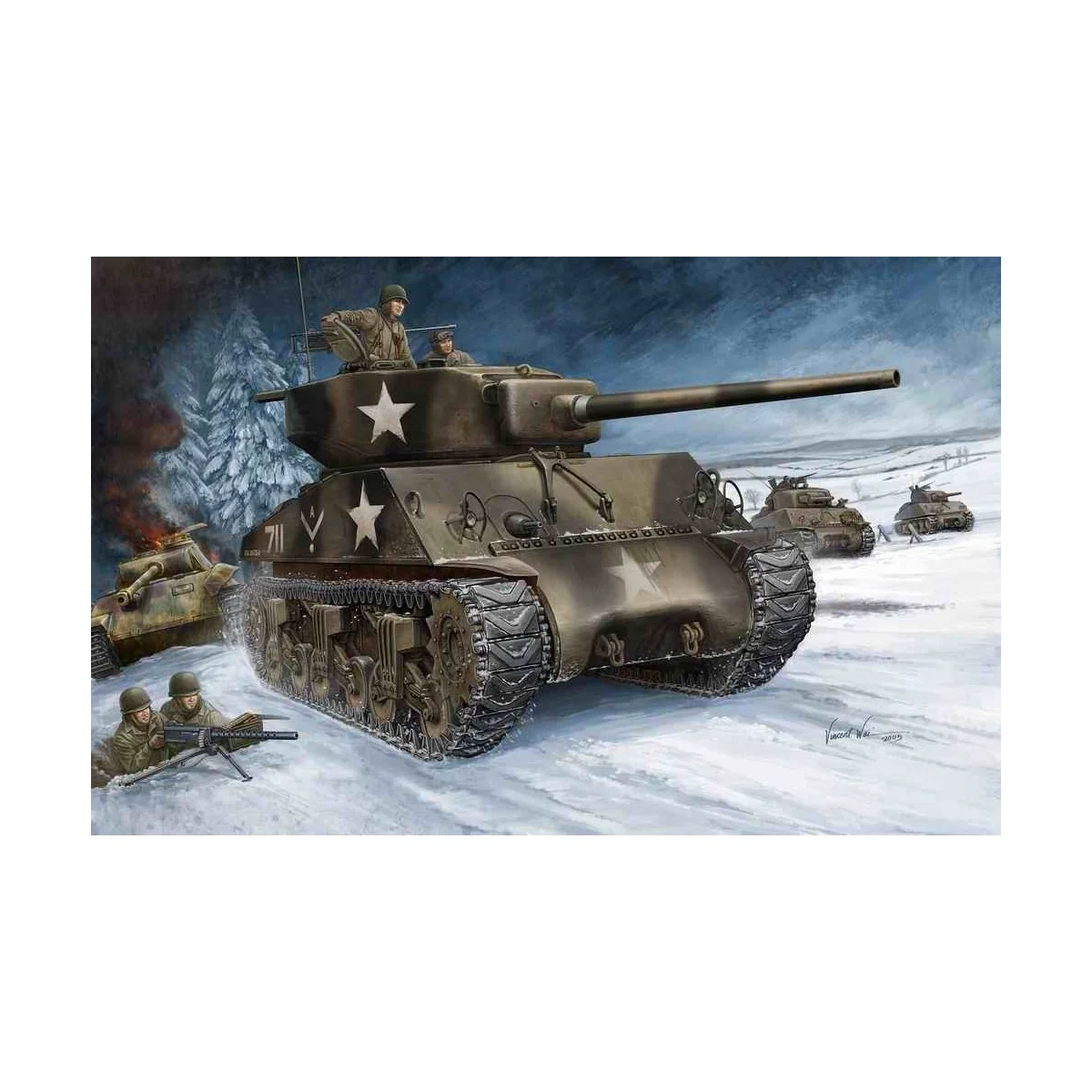 U.S M4A3  (76W) TANK - Hobby Boss 84805