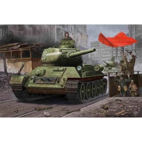 RussianT-34/85(1944 angle-jointed turret) tank, 1/48 - Hobby Boss 8... RussianT-34/85(1944 angle-jointed turret) tank, 1/48 - Hobby Boss 8...