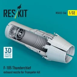 F-105 Thunderchief exhaust nozzle for Trumpeter kit (3D Printed), 1...