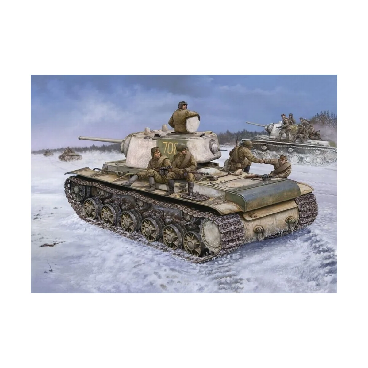 KV-1 1942 Heavy Cast Turret Tank, 1/48 - Hobby Boss 84813 KV-1 1942 Heavy Cast Turret Tank, 1/48 - Hobby Boss 84813
