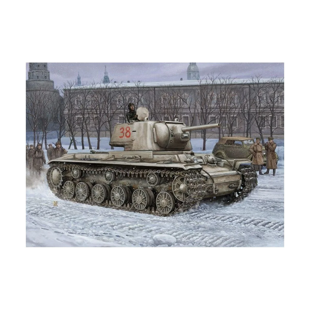 Russian KV -1'S Ehkranami tank - Hobby Boss 84814