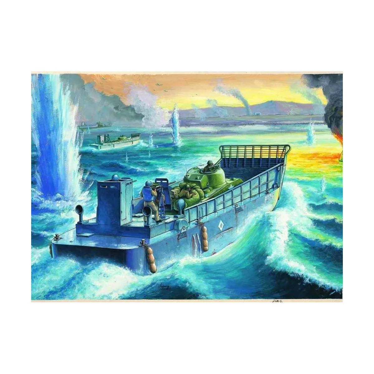 U.S. LCM-3 USN Vehicle Landing Craft - Hobby Boss 84817