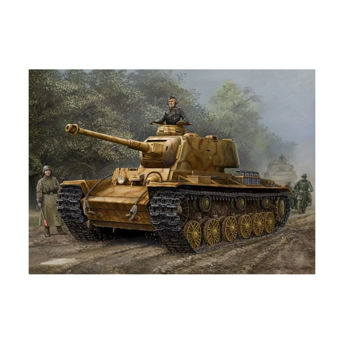 German Pz.Kpfw KV-1 756( r ) tank - Hobby Boss 84818