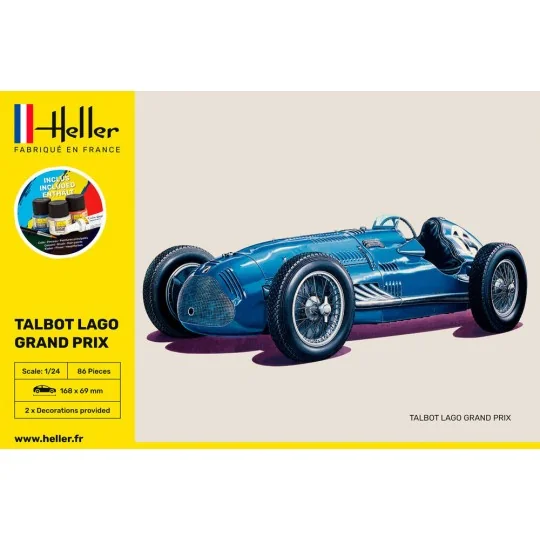 STARTER KIT Talbot Lago Grand Prix, 1/24 - Heller 56721 STARTER KIT Talbot Lago Grand Prix, 1/24 - Heller 56721