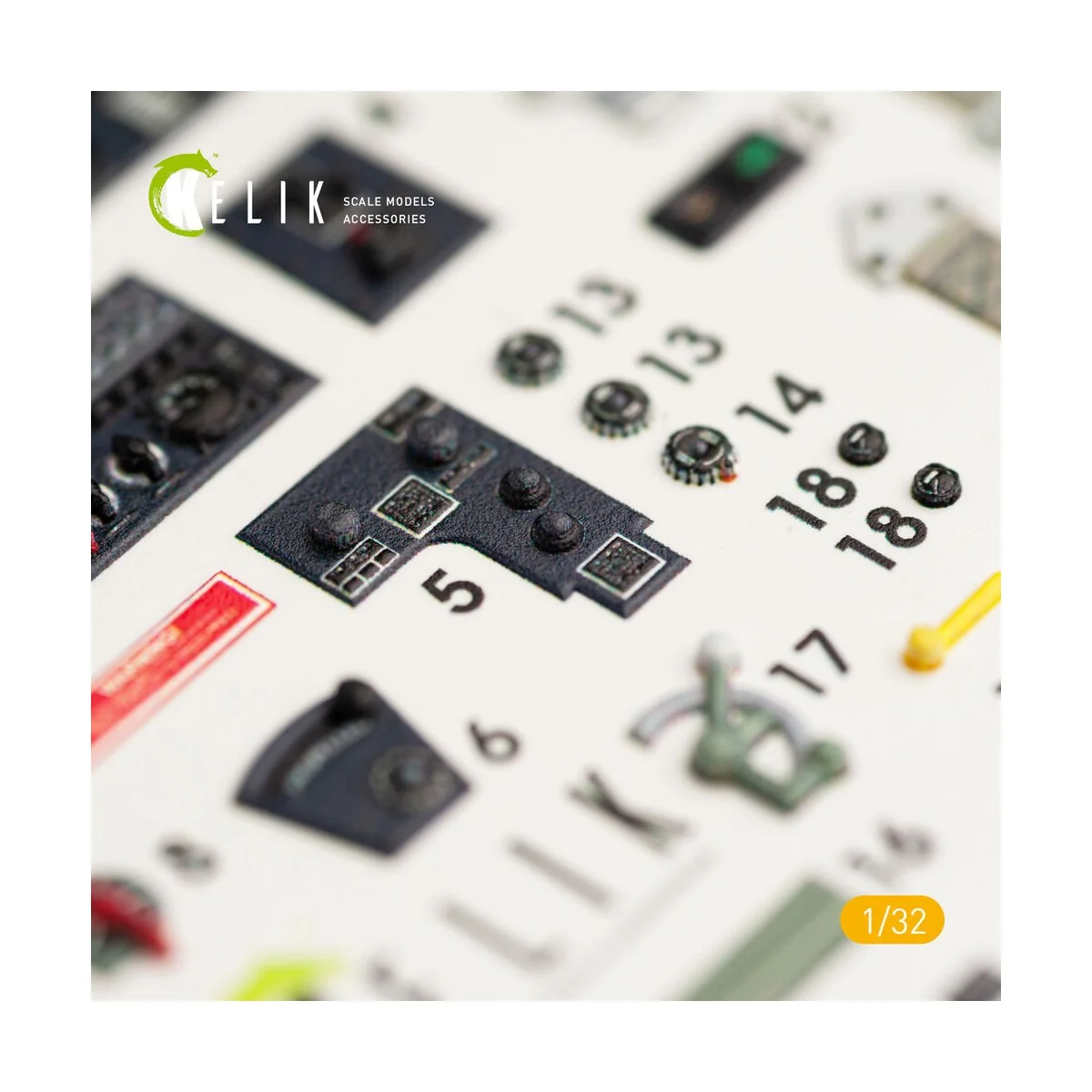 P-40M interior 3D decals for Trumpeter kit, 1/32 - Kelik K32005