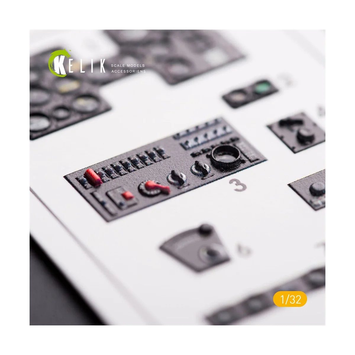 P-40N interior 3D decals for Trumpeter kit, 1/32 - Kelik K32002