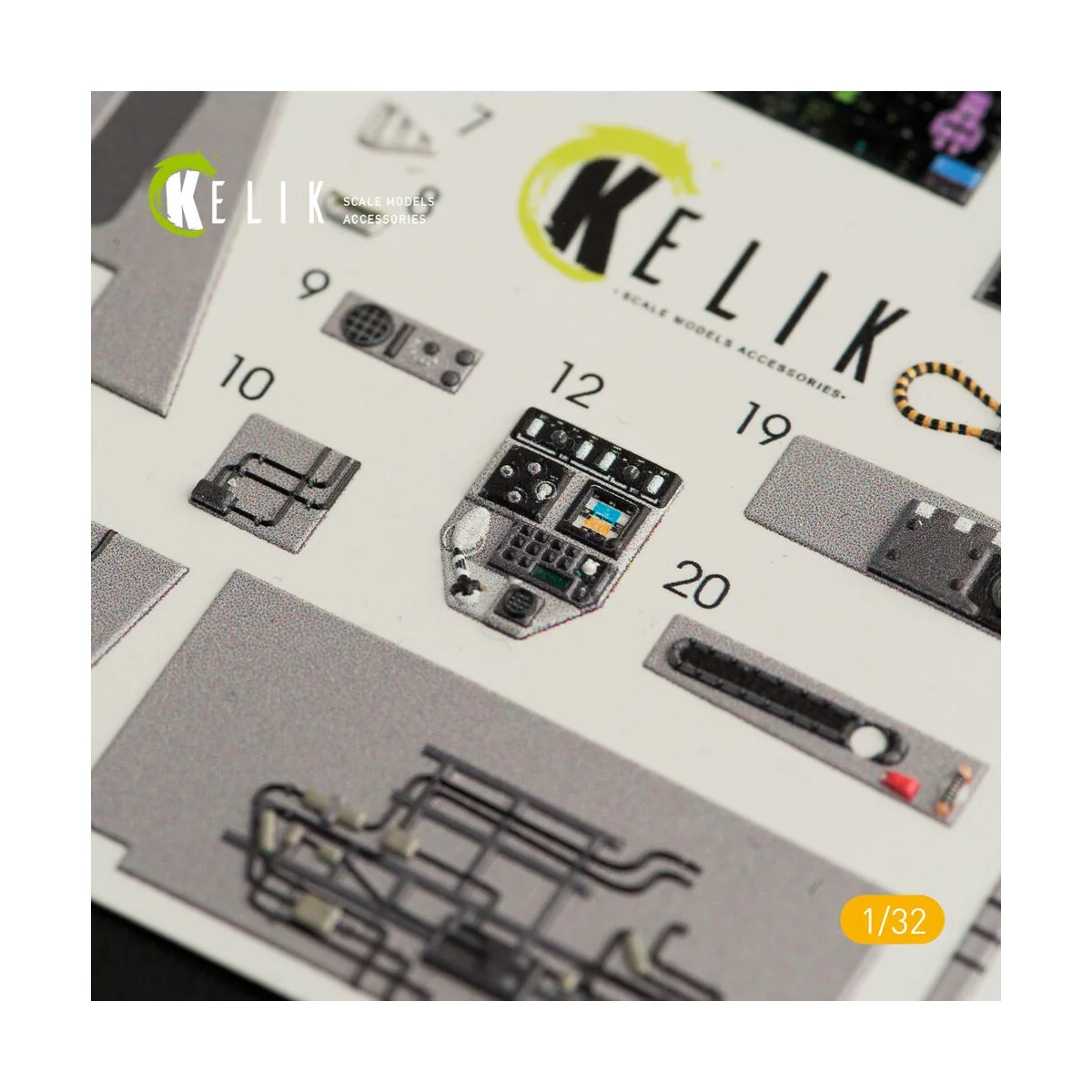 F-35C interior 3D decals for Trumpeter kit, 1/32 - Kelik K32009