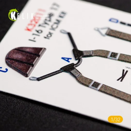 I-16 type 17 - Interior 3D Decal for ICM kit, 1/32 - Kelik K32011