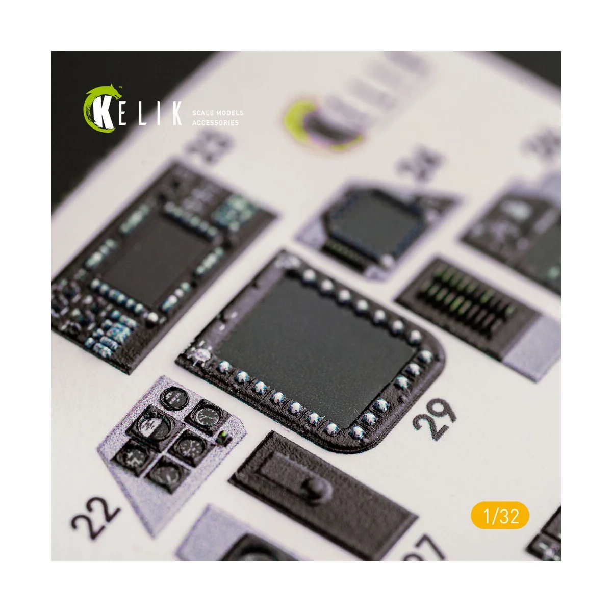 F-14D Super Tomcat - Interior 3D Decal for Trumpeter kit, 1/32 - Ke...