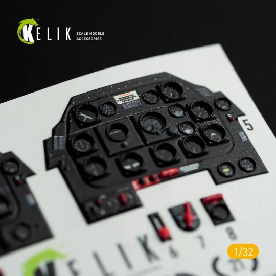P-51D Mustang - Interior 3D Decal for Tamiya kit, 1/32 - Kelik K32015