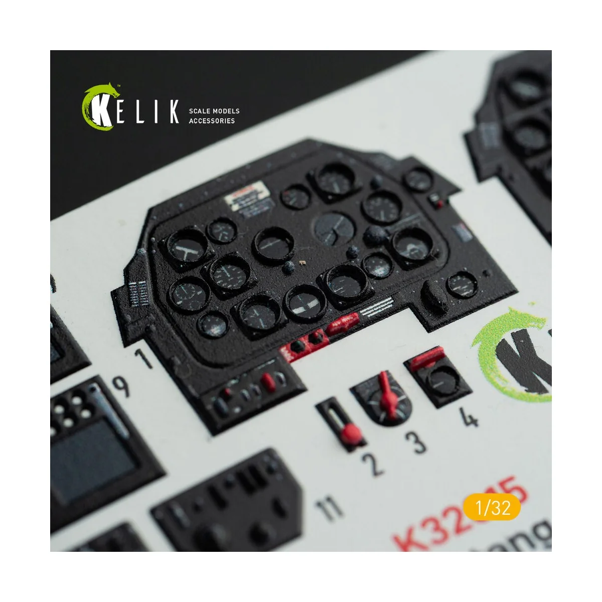 P-51D Mustang - Interior 3D Decal for Tamiya kit, 1/32 - Kelik K32015