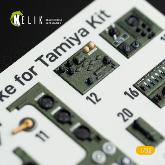 A6M2B Zeke - Interior 3D Decal for Tamiya kit, 1/32 - Kelik K32017