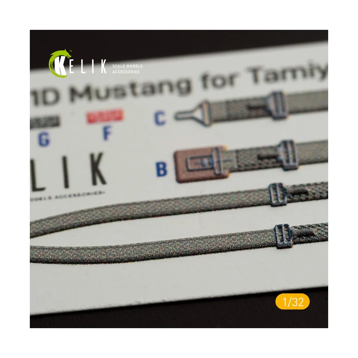 P-51D Mustang - Interior 3D Decal for Tamiya kit, 1/32 - Kelik K32015