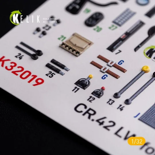 CR.42 LW - Interior 3D Decal for ICM kit, 1/32 - Kelik K32019