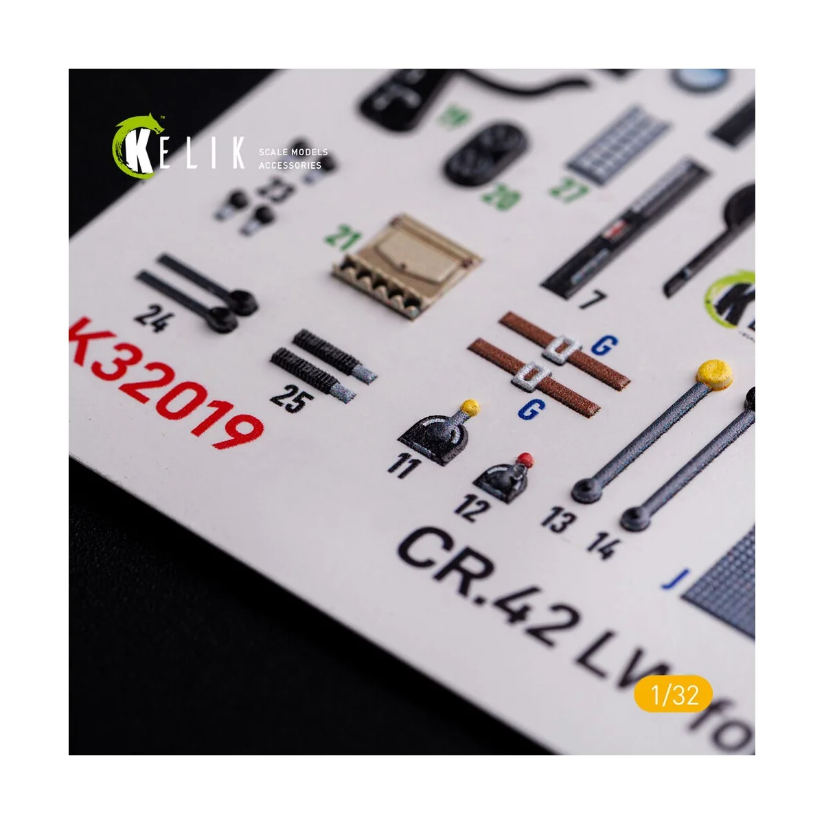 CR.42 LW - Interior 3D Decal for ICM kit, 1/32 - Kelik K32019
