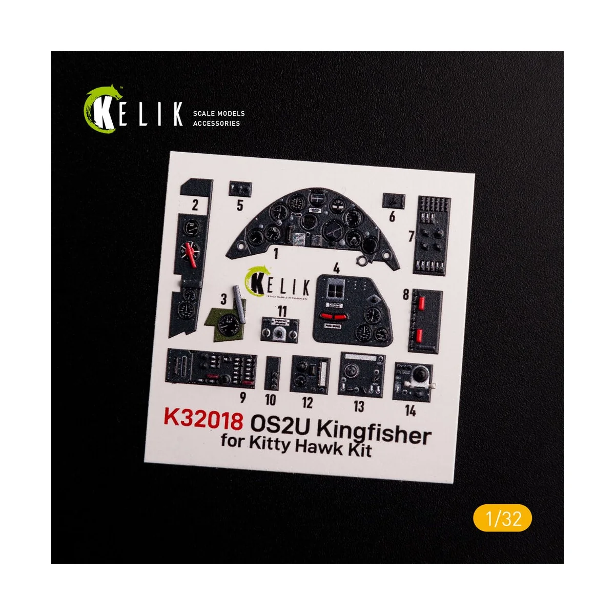 OS2U Kingfisher - Interior 3D Decal for Kitty Hawk/Zimi models kit,...