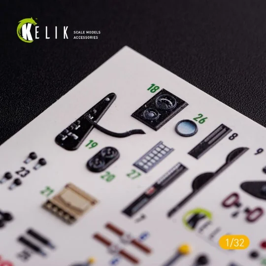 CR.42 LW - Interior 3D Decal for ICM kit, 1/32 - Kelik K32019