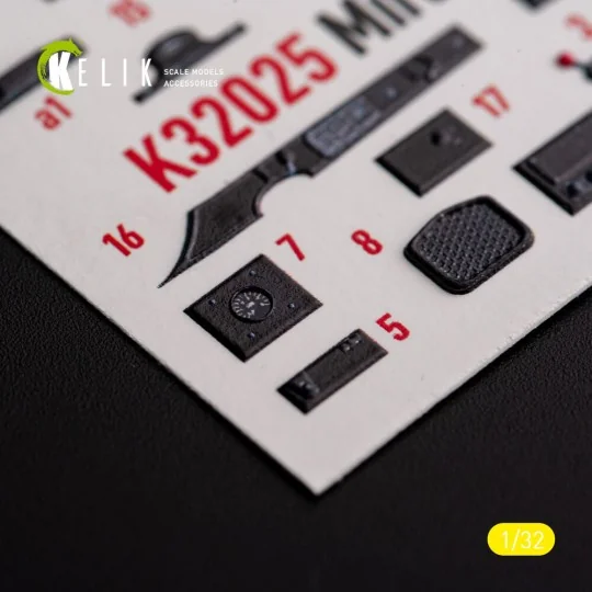 Mirage 2000D/N - interior 3D decals for Kitty Hawk/Zimi models kit,...