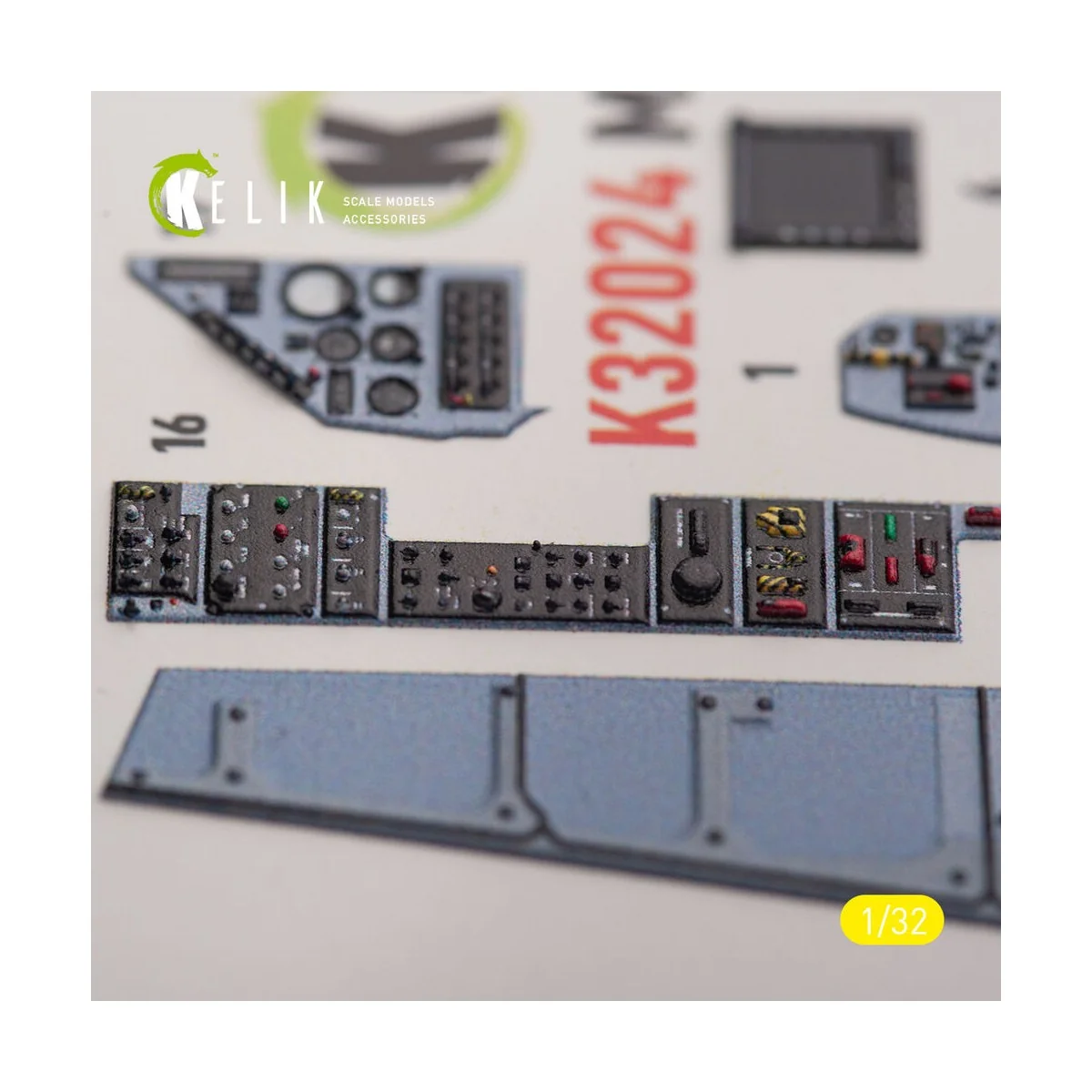 Mirage 2000C - interior 3D decals for Kitty Hawk/Zimi models kit, 1...