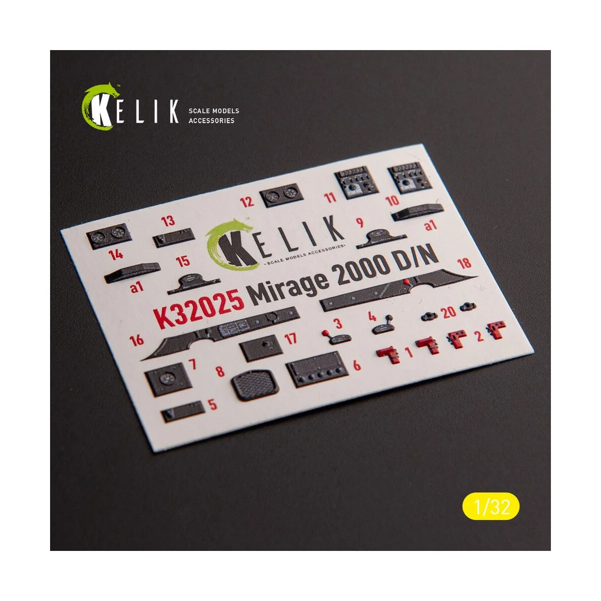 Mirage 2000D/N - interior 3D decals for Kitty Hawk/Zimi models kit,...