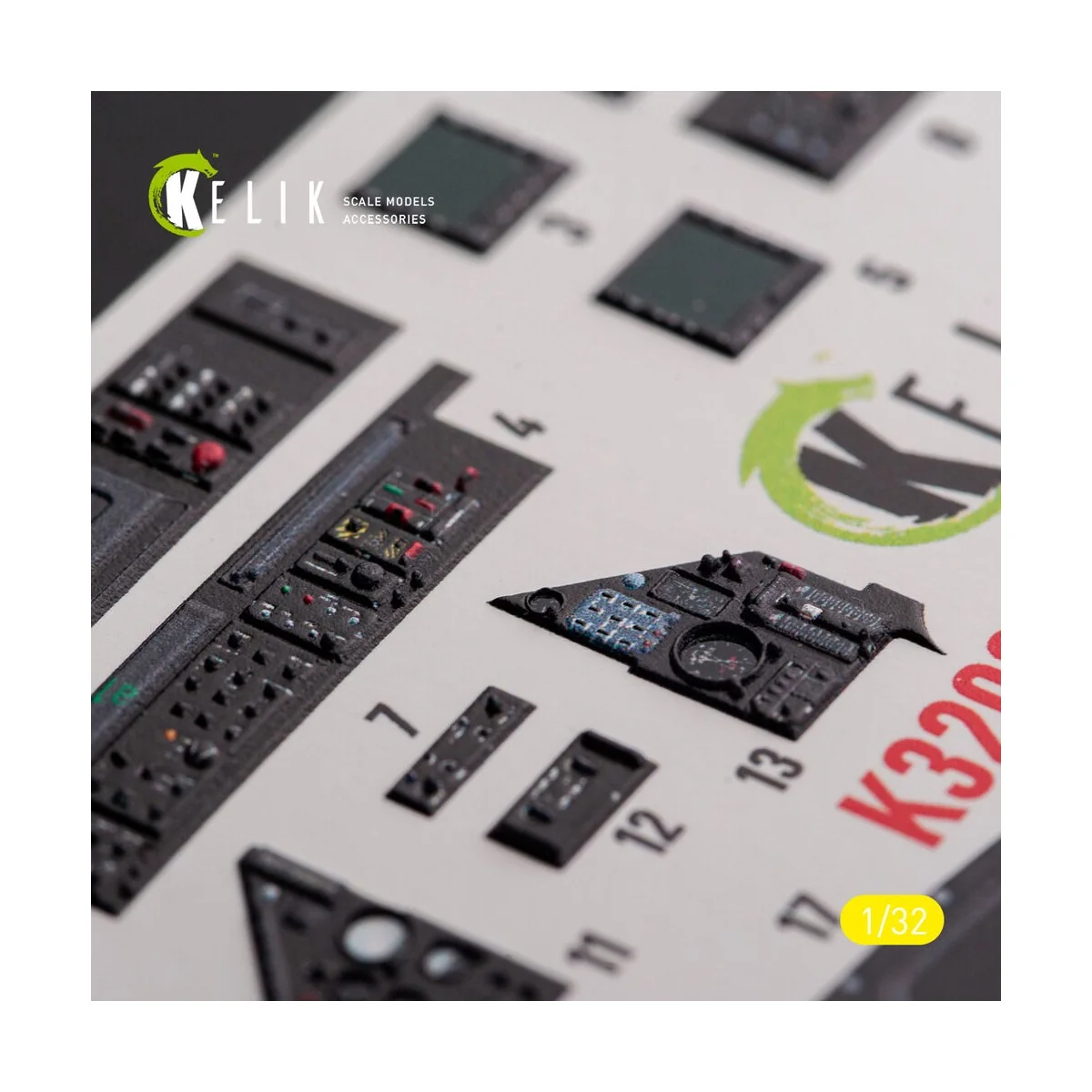 Mirage 2000D/N - interior 3D decals for Kitty Hawk/Zimi models kit,...