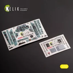 SU-27 - interior 3D decals for Trumpeter kit, 1/32 - Kelik K32031