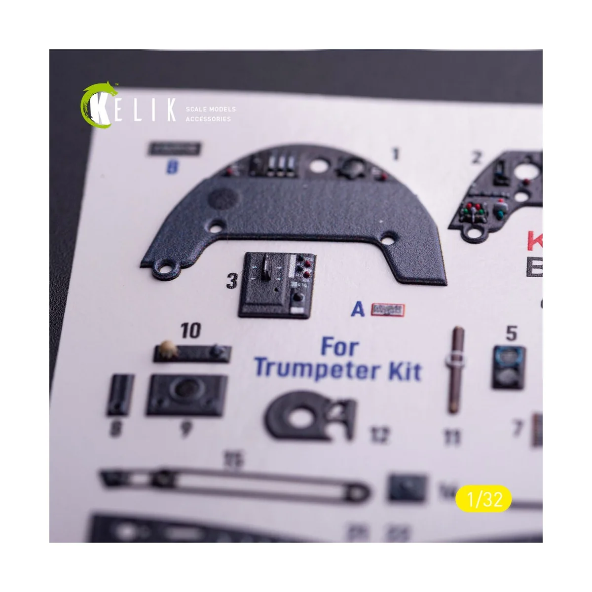 BF-109 G-6 - interior 3D decals for Trumpeter kit, 1/32 - Kelik K32034