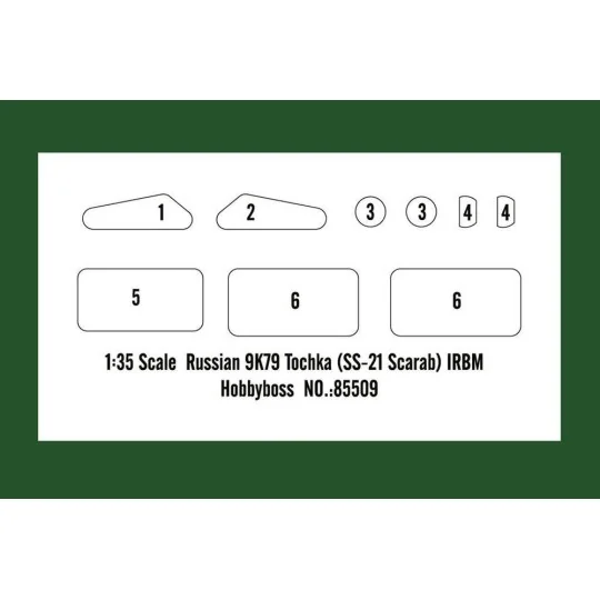 Russian 9K79 Tochka (SS-21 Scarab) IRBM, 1/35 - Hobby Boss 85509