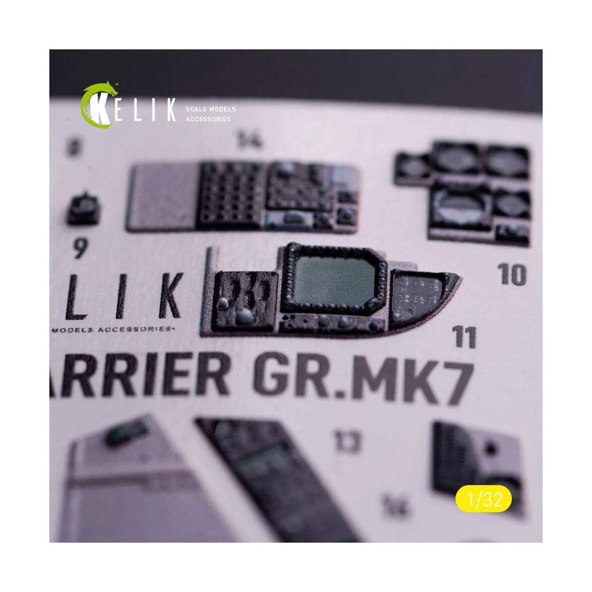 GR.MK7 Harrier - interior 3D decals for Trumpeter kit, 1/32 - Kelik...