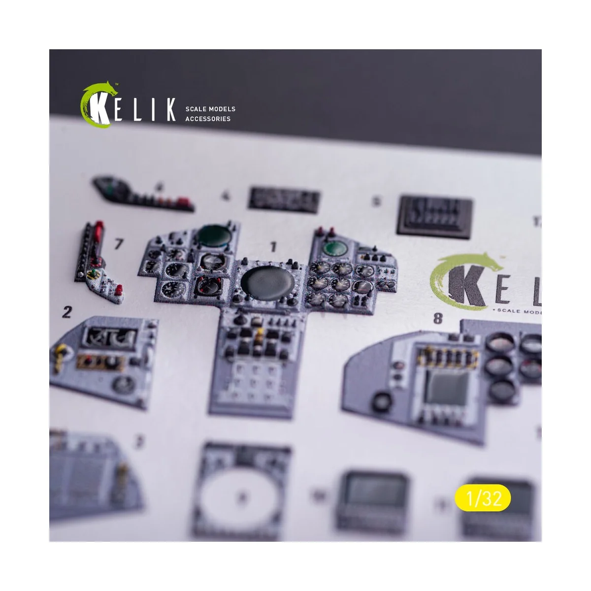 Tornado IDS - interior 3D decals for Italeri kit, 1/32 - Kelik K32040