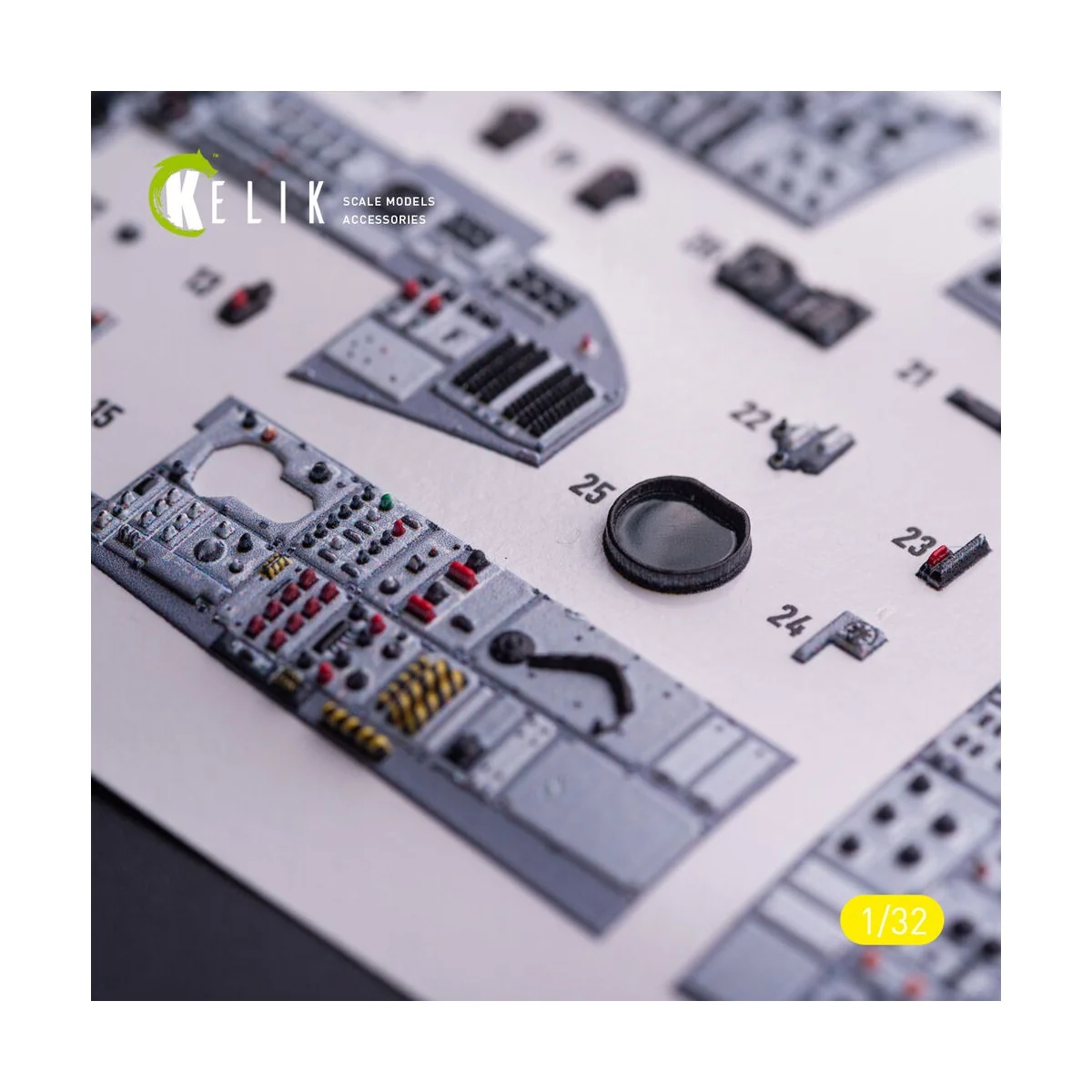 Tornado ECR - interior 3D decals for Italeri kit, 1/32 - Kelik K32041