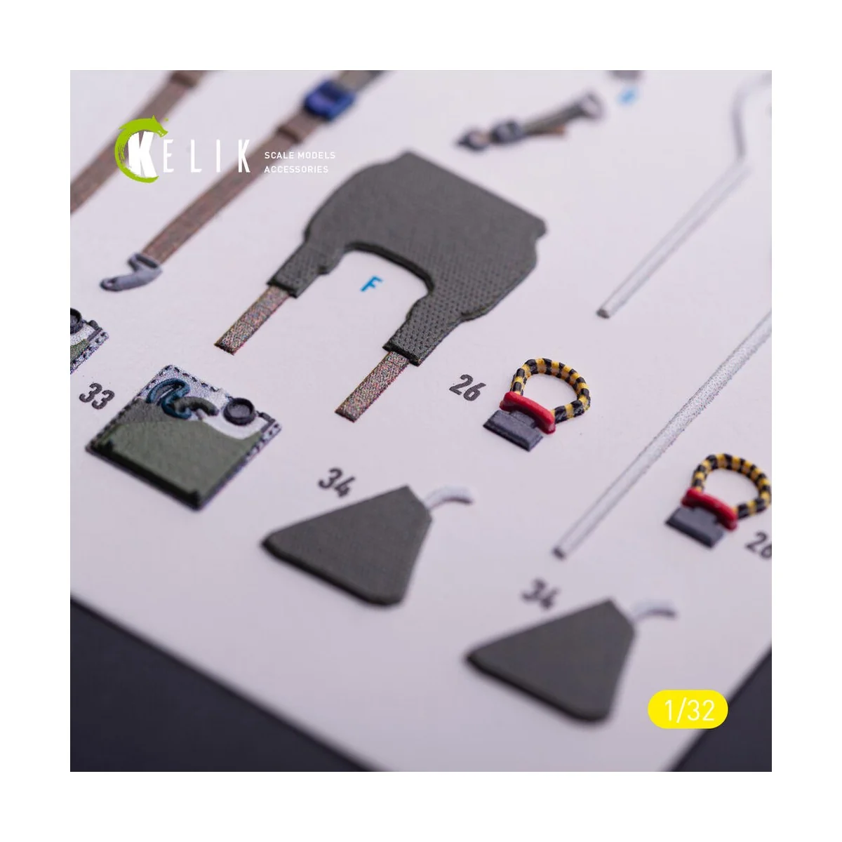 Tornado ECR - interior 3D decals for Italeri kit, 1/32 - Kelik K32041