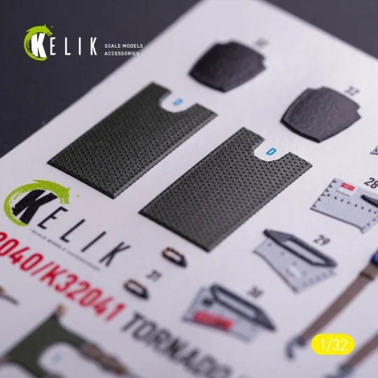 Tornado ECR - interior 3D decals for Italeri kit, 1/32 - Kelik K32041