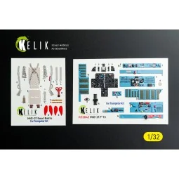 MiG-21 F-13 export version - interior 3D decals for Trumpeter kit, ...