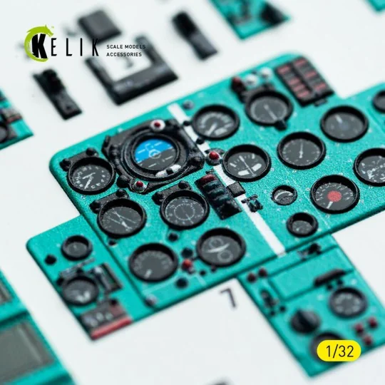 MiG-21 F-13 - interior 3D decals for Trumpeter kit, 1/32 - Kelik K3...