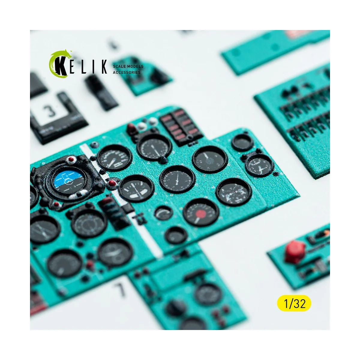 MiG-21 F-13 - interior 3D decals for Trumpeter kit, 1/32 - Kelik K3...
