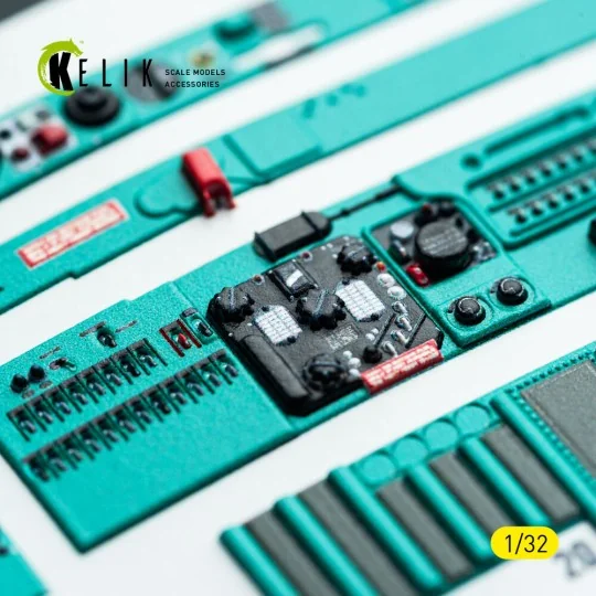 MiG-21 F-13 - interior 3D decals for Trumpeter kit, 1/32 - Kelik K3...