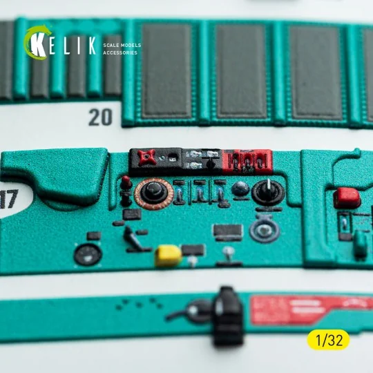 MiG-21 F-13 - interior 3D decals for Trumpeter kit, 1/32 - Kelik K3...