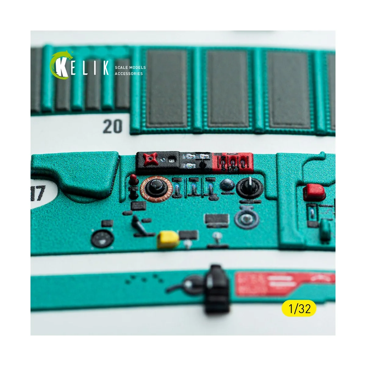 MiG-21 F-13 - interior 3D decals for Trumpeter kit, 1/32 - Kelik K3...