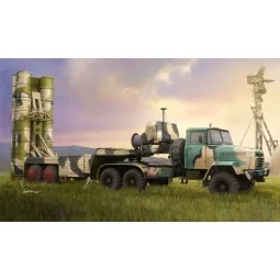 Russian KrAZ-260B Trctor w. 5P85TE TEL S-300PMU - Hobby Boss 85511