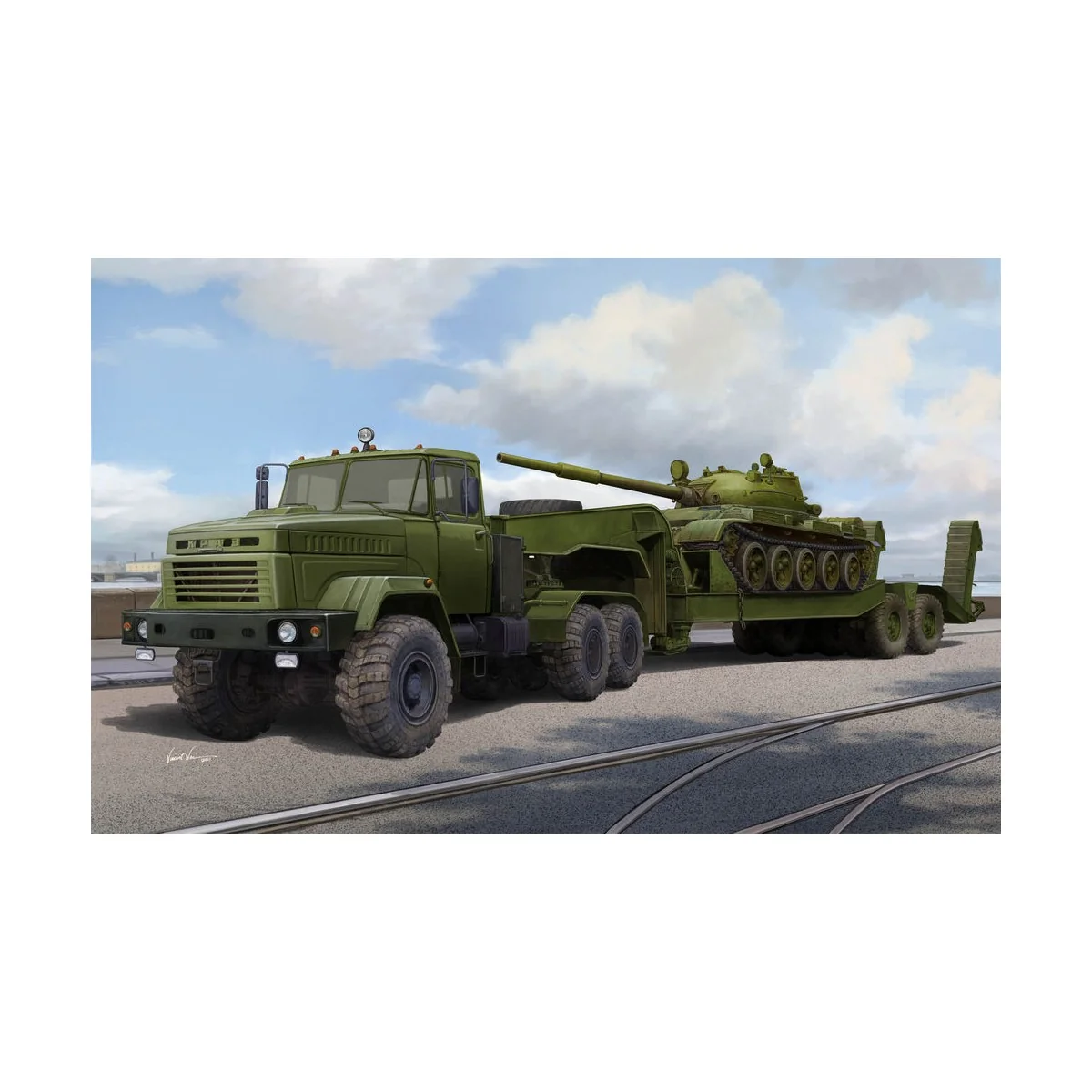 Ukraine KrAZ-6446 Tractor w.MAZ/ChMZAP- 5247G semitrailer - Hobby B...