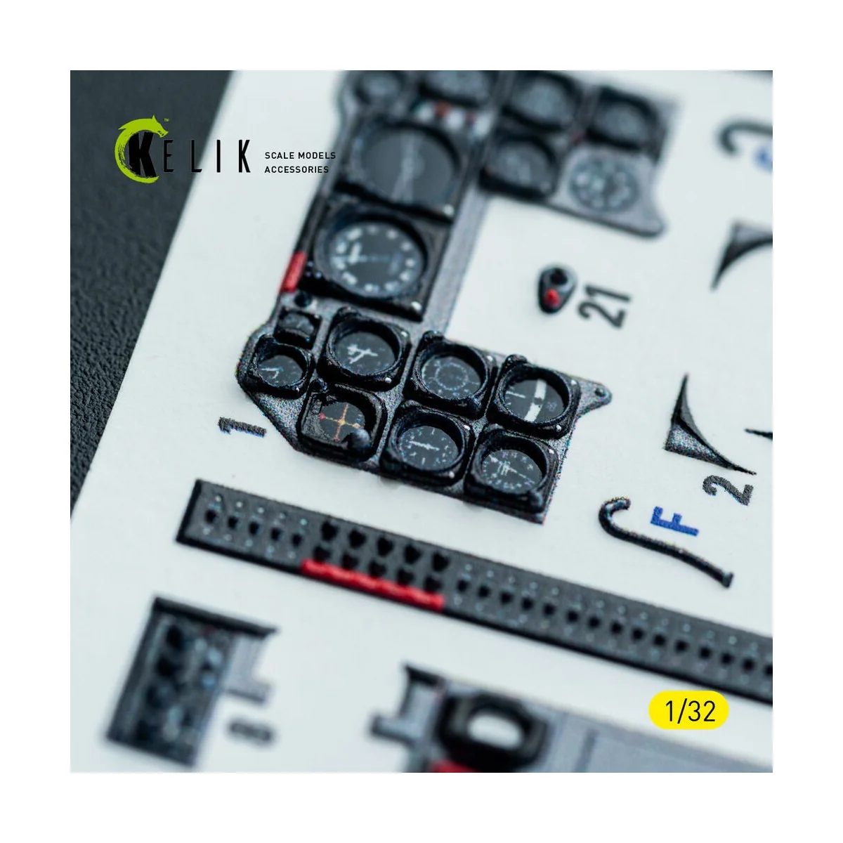 F-86D - interior 3D decals for Kitty Hawk/Zimi models kit, 1/32 - K...