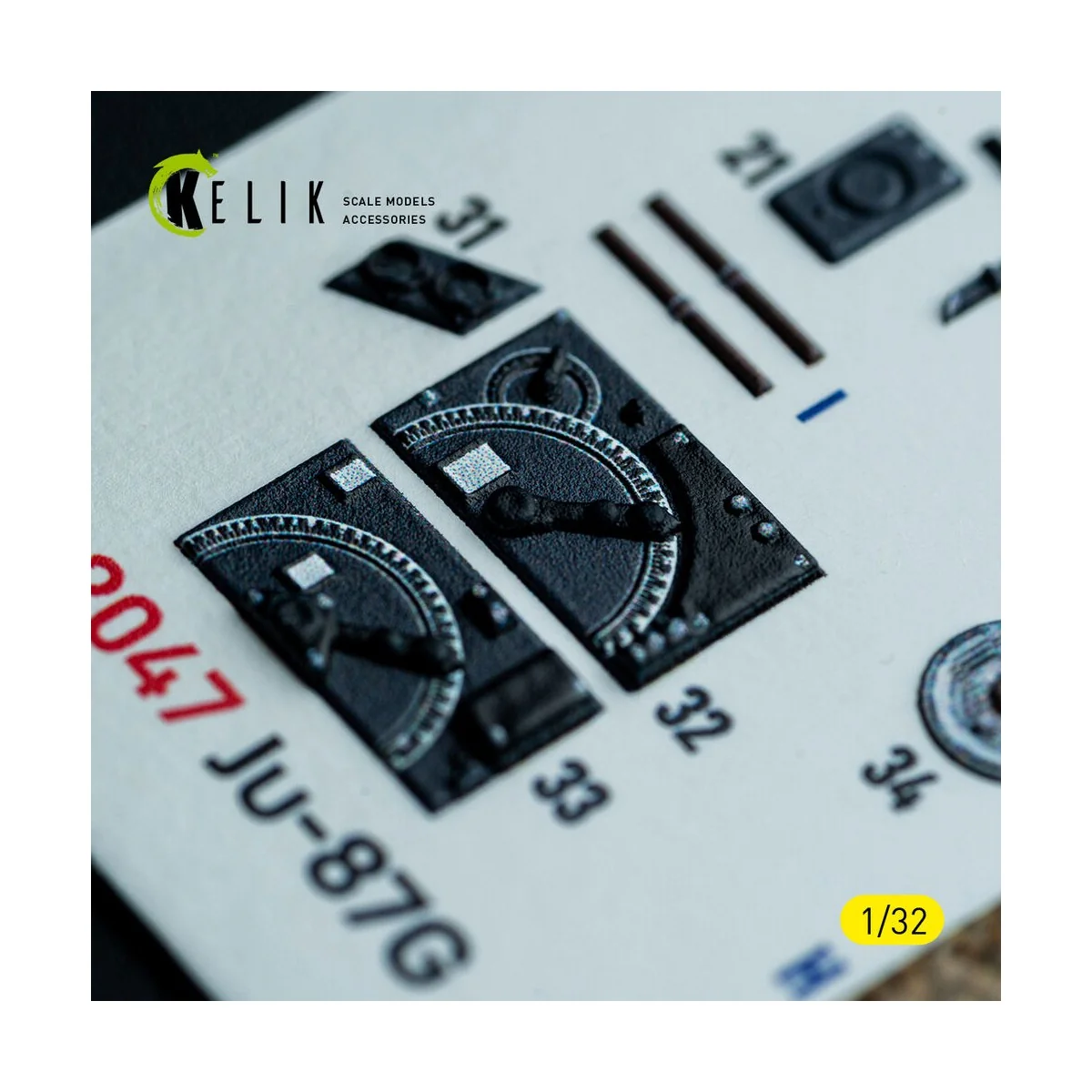 Ju-87G - interior 3D decals for Hasegawa kit, 1/32 - Kelik K32047