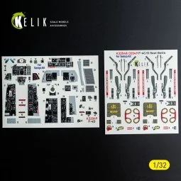 F-4D - interior 3D decals for Tamiya kit, 1/32 - Kelik K32049