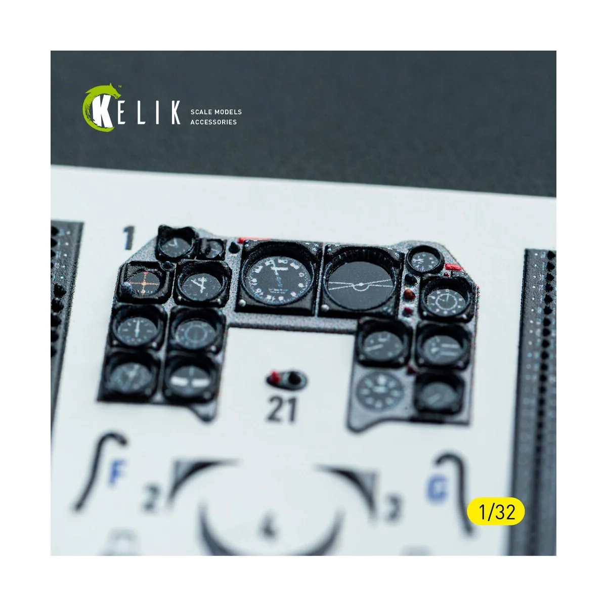 F-86D - interior 3D decals for Kitty Hawk/Zimi models kit, 1/32 - K...